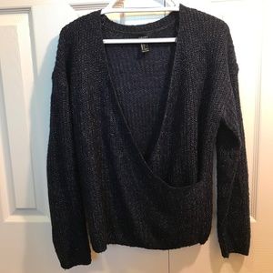 Forever 21 Blue Oversized Sweater